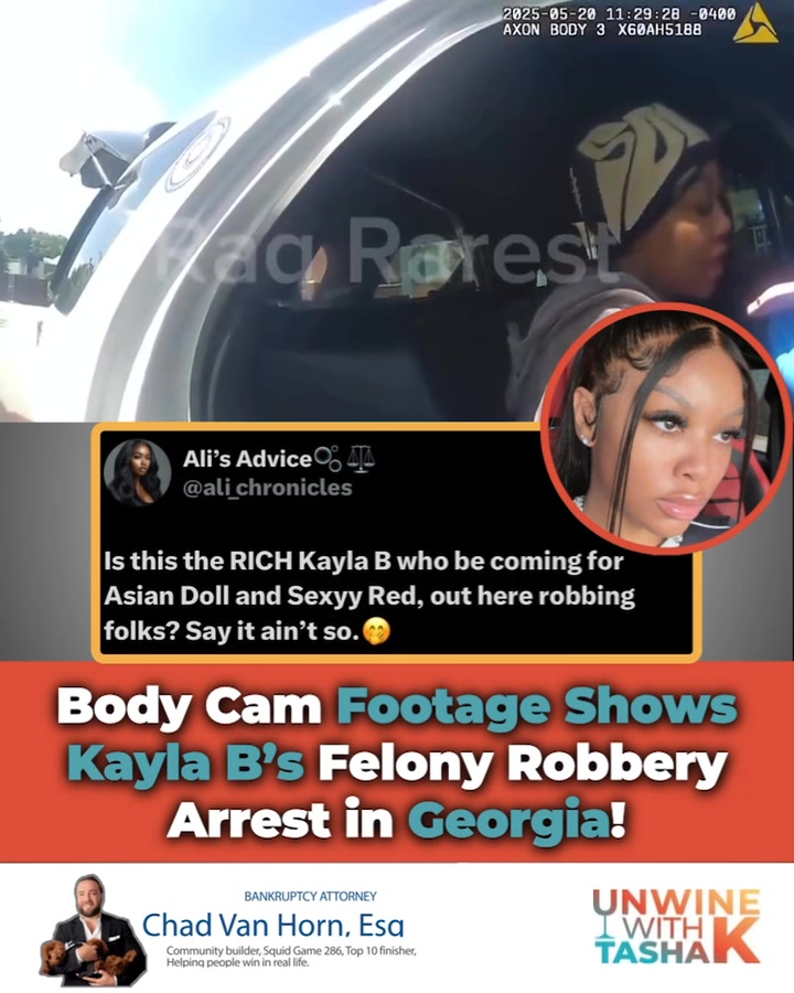 (#AD) — Newly released body cam footage shows #KaylaB being taken into ...