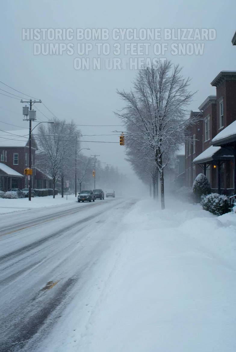 **HISTORIC BOMB CYCLONE BLIZZARD DUMPS UP TO 3 FEET OF SNOW ON ...