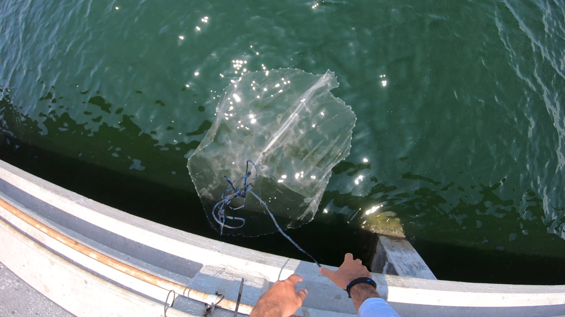drop net fishing off bridge The LandingHoop galvanized steel rings that withstand saltwater conditions Fish Saver Bridge & Pier