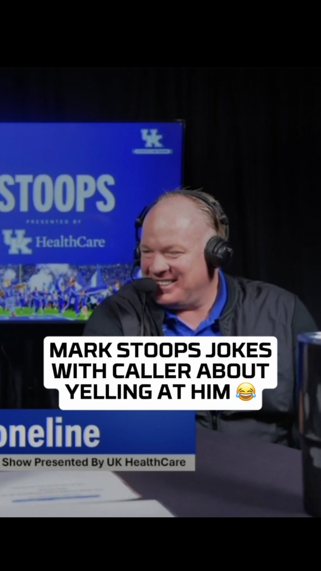 Mark Stoops jokes with a caller with a hoarse voice, who cited it was ...