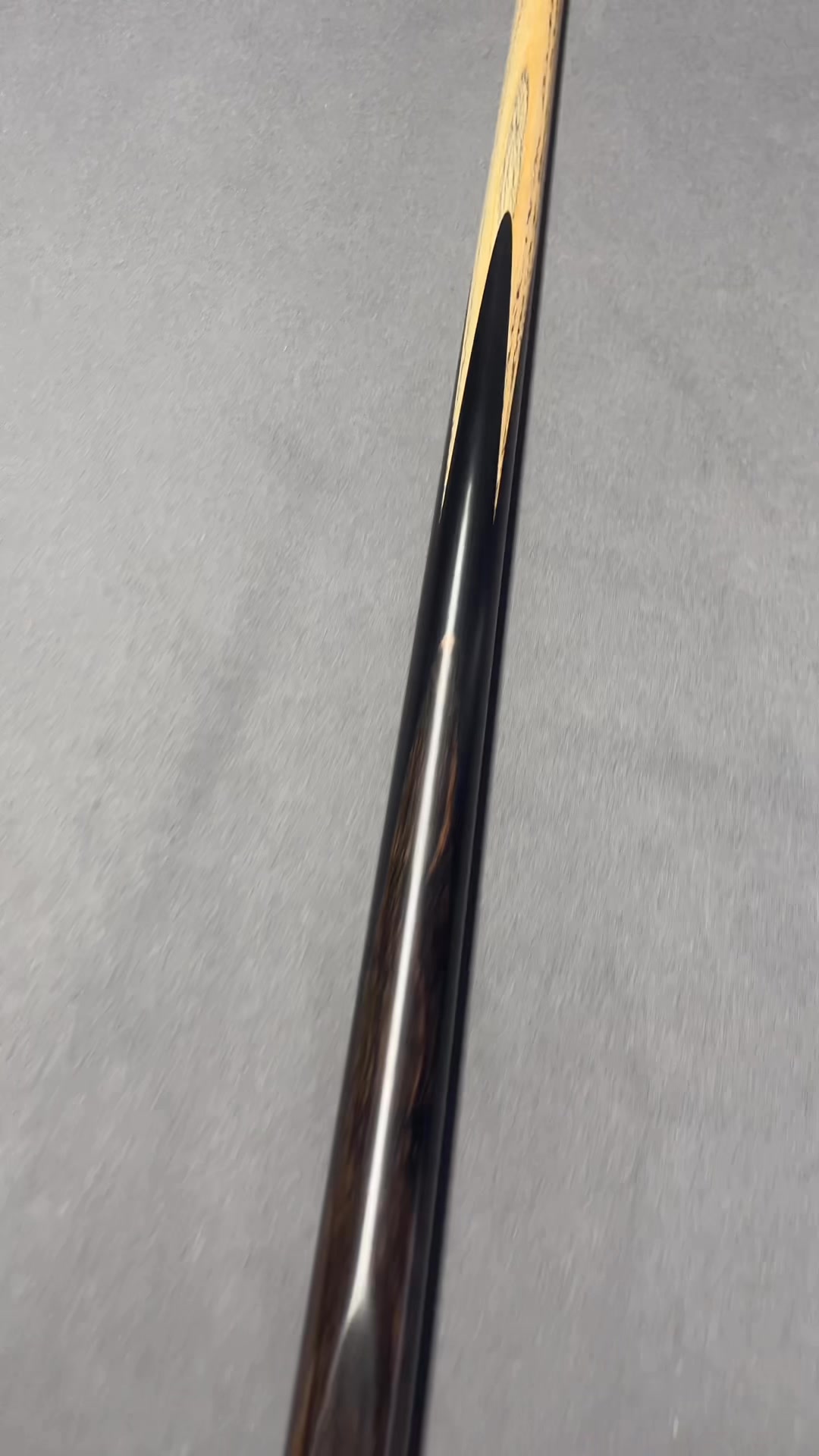 Handmade Ultimate Shaft one piece cue with titanium ferrule. #cues