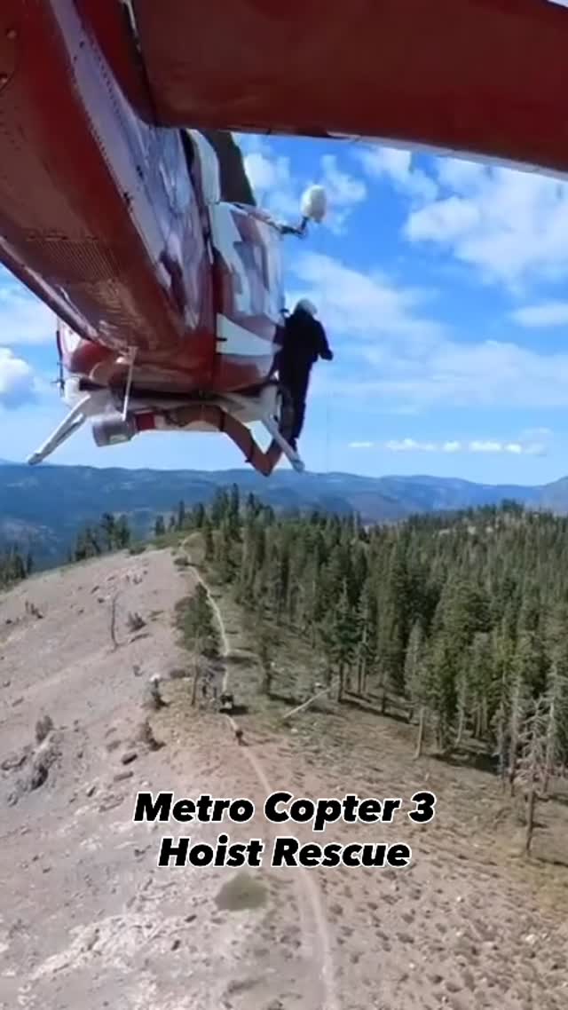 🚁 Copter 3 Rescue – Razorback Ridge Trail This morning, Metro Fire’s ...