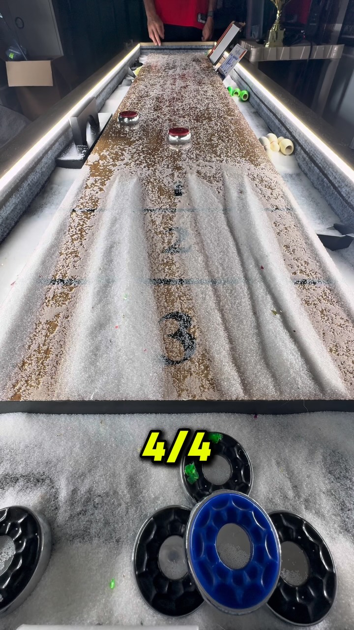 2 is more fun 🔥 #shuffleboard | Ice Shuffleboard | Facebook