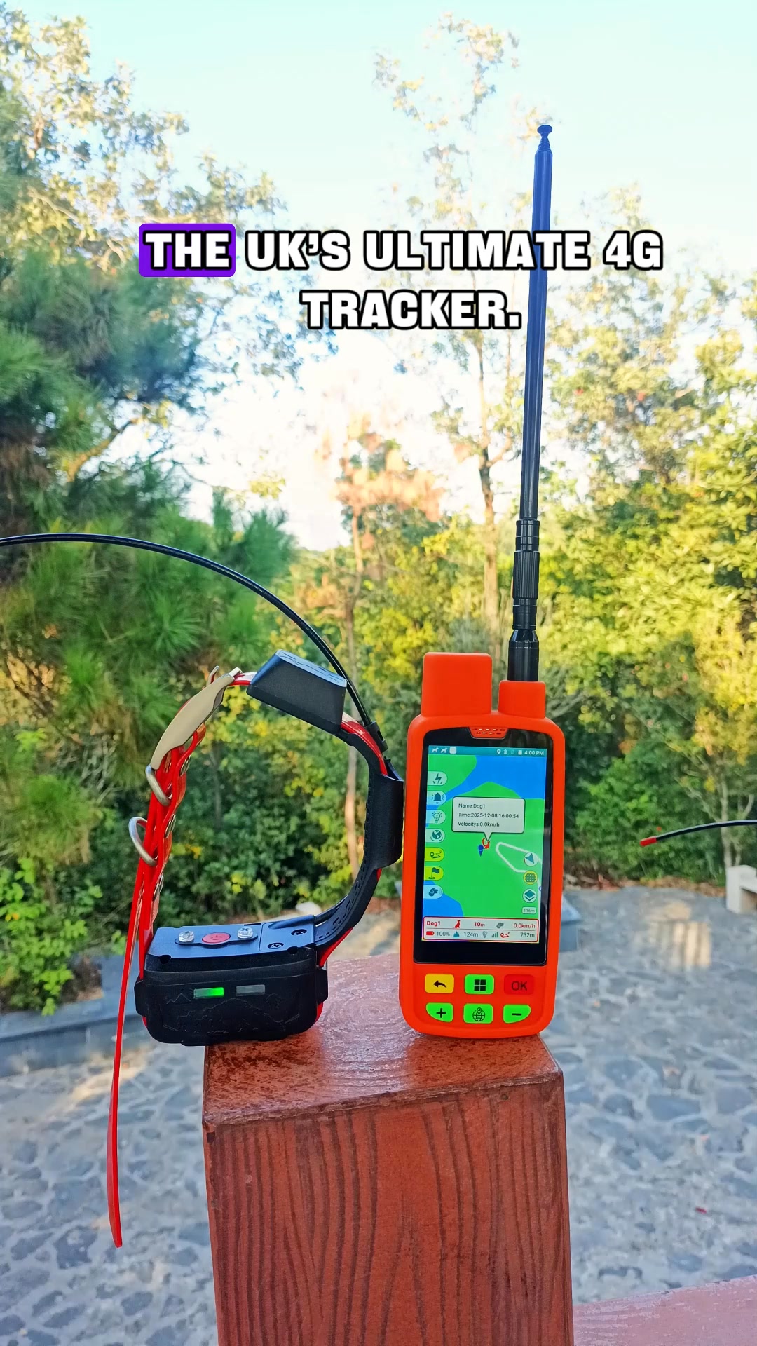 Hunting dog locator, with a 60cm antenna, the signal is better.#eseek # ...