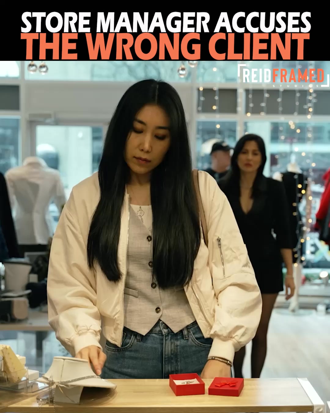 Store Manager Accuses The Wrong Client Moni is browsing jewelry in a ...