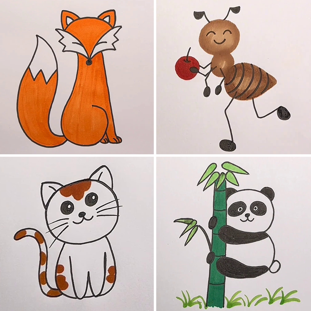 Simple Animal Drawing Tutorial | Kidpid | Facebook