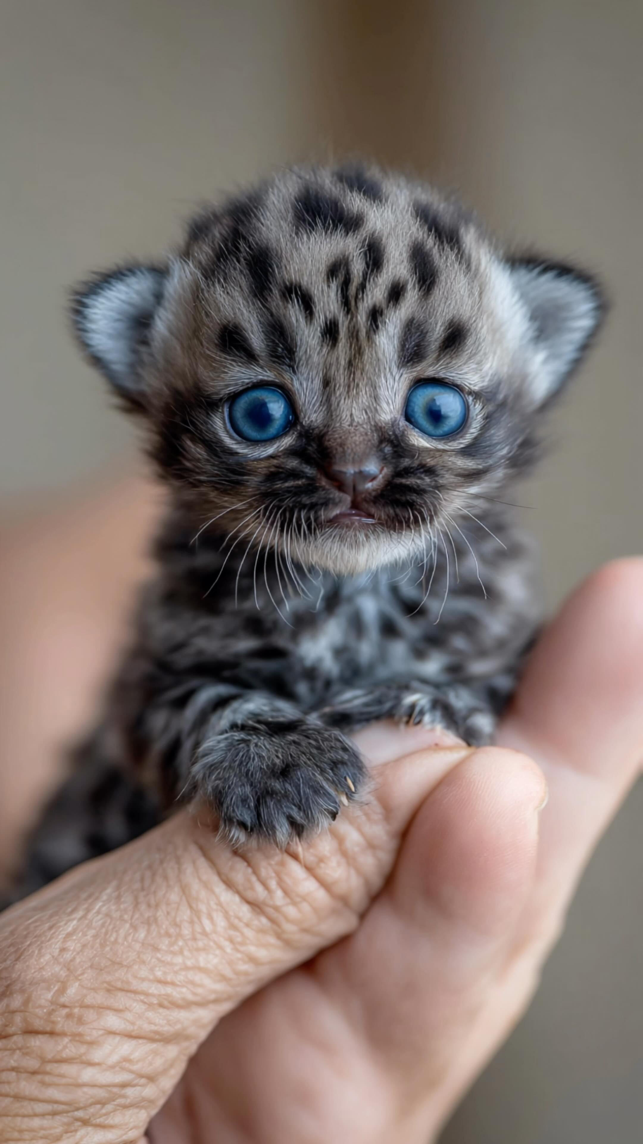 Unreally lovely and cute tiny rare panther kitten 🩶💙 Love his ...