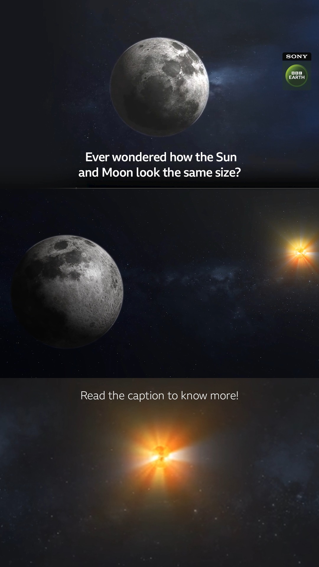 Sony BBC Earth - The Sun is about 400 times larger than... | Facebook