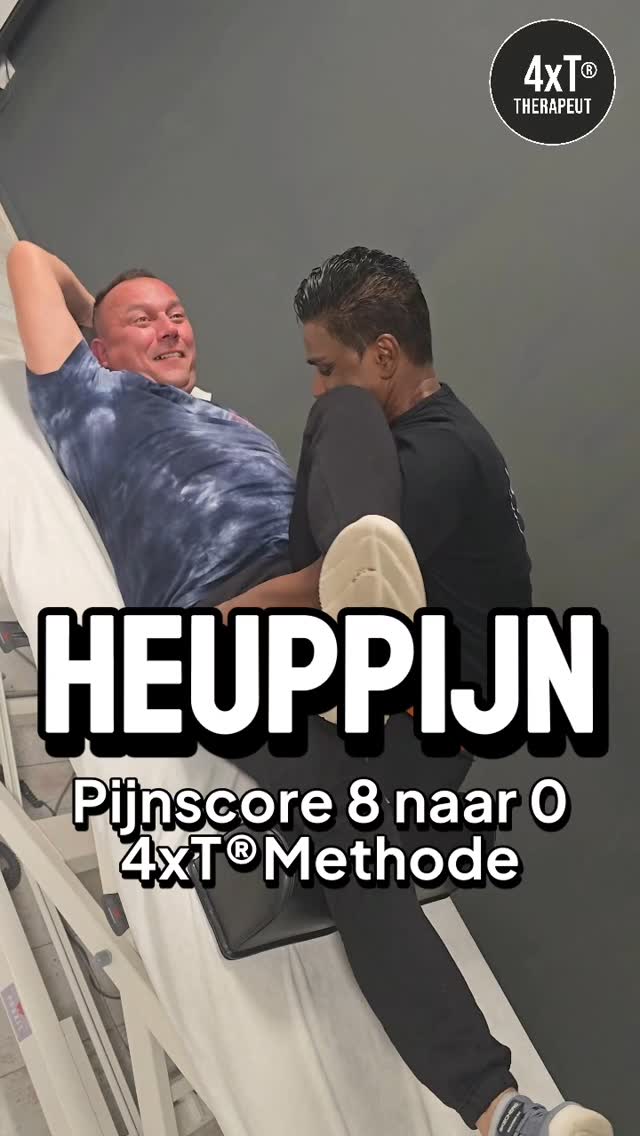 Heuppijn. Rugpijn. Pijnscore 8 naar 0 met 4xT-Methode behandeling ...
