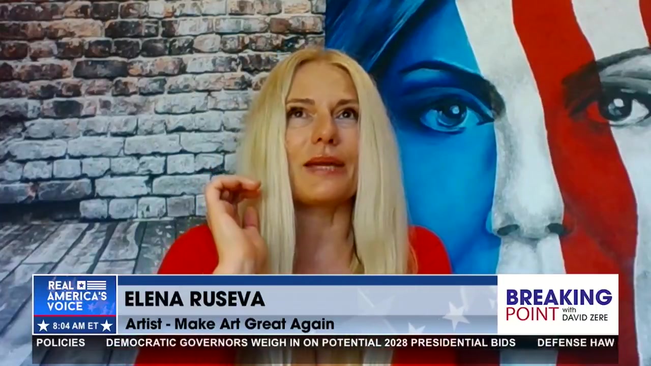 MAKE ART GREAT AGAIN! Elena Ruseva's art is now hanging in the White ...
