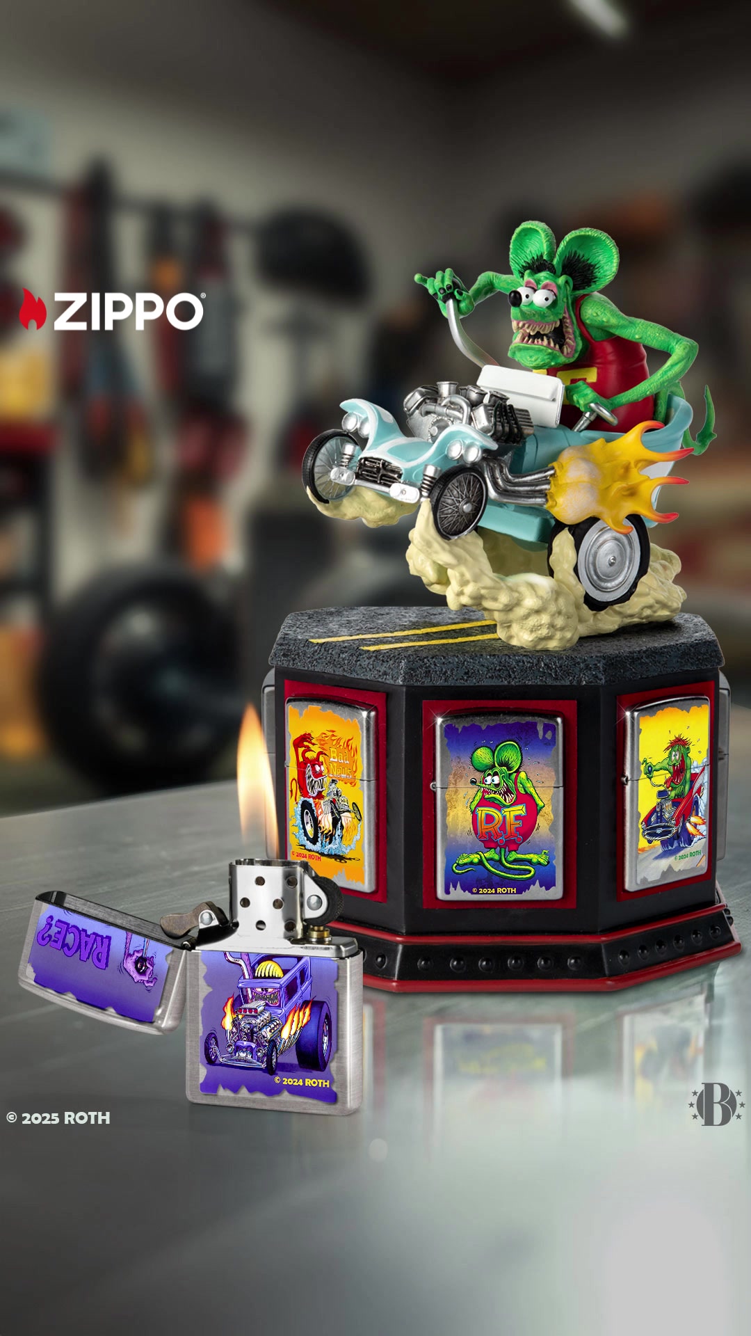 生活家電 B*s様 ED ROTH ZIPPOライター 4点セット RATFINKラットフ