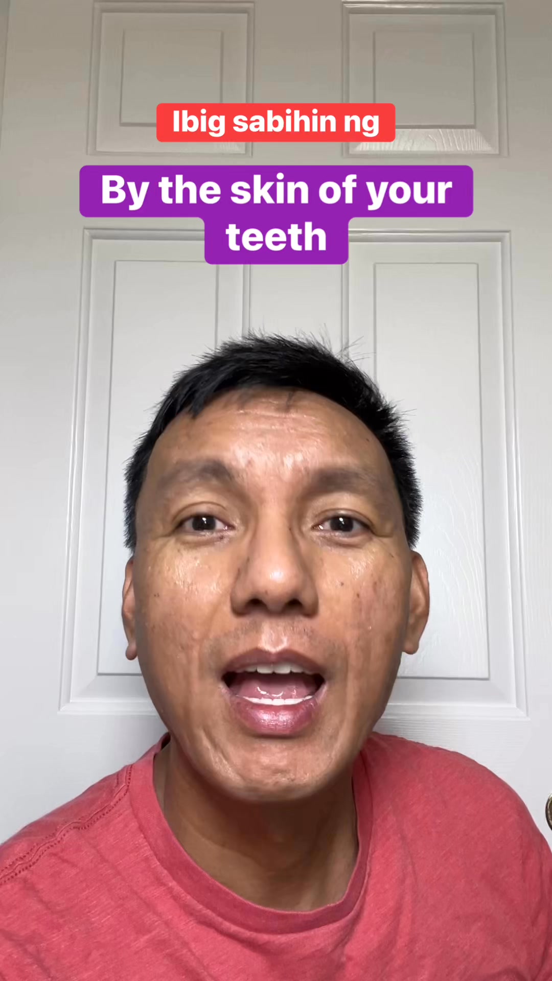 Ibig sabihin ng “by the skin of your teeth” #learningenglish # ...