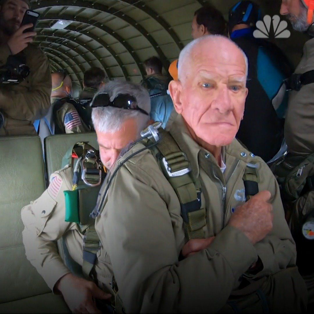 WATCH: 97-year-old US paratrooper veteran Tom Rice, who served with the ...