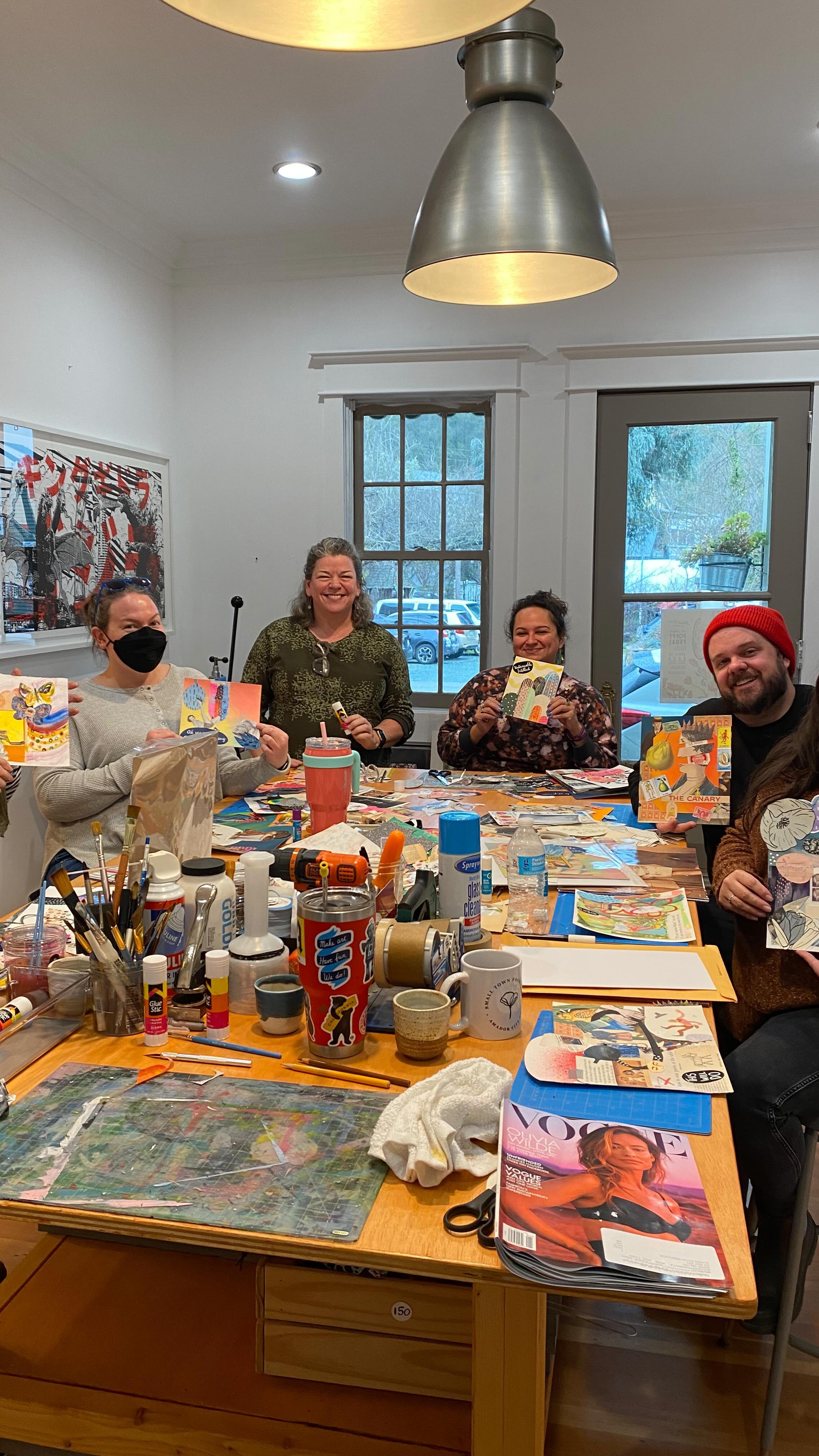 Fantastic collage class today in Amador City! We haven’t offered a ...
