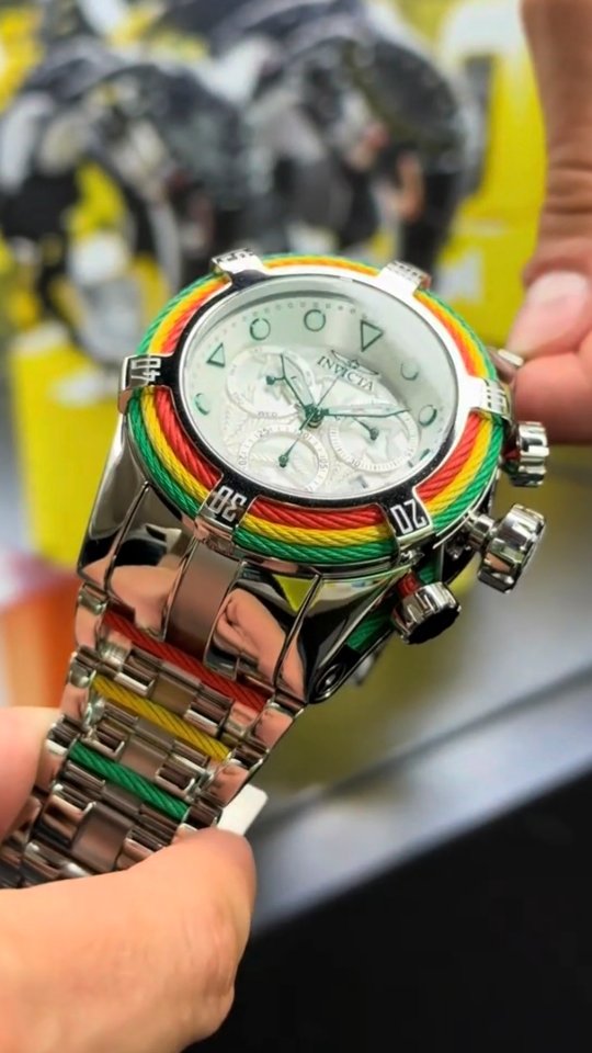 その他 [Invicta ] Rasta Imposta 0737 ⚡ INVICTA BOLT 27496: RASTA VIBES SWISS CHRONOGRAPH POWERHOUSE