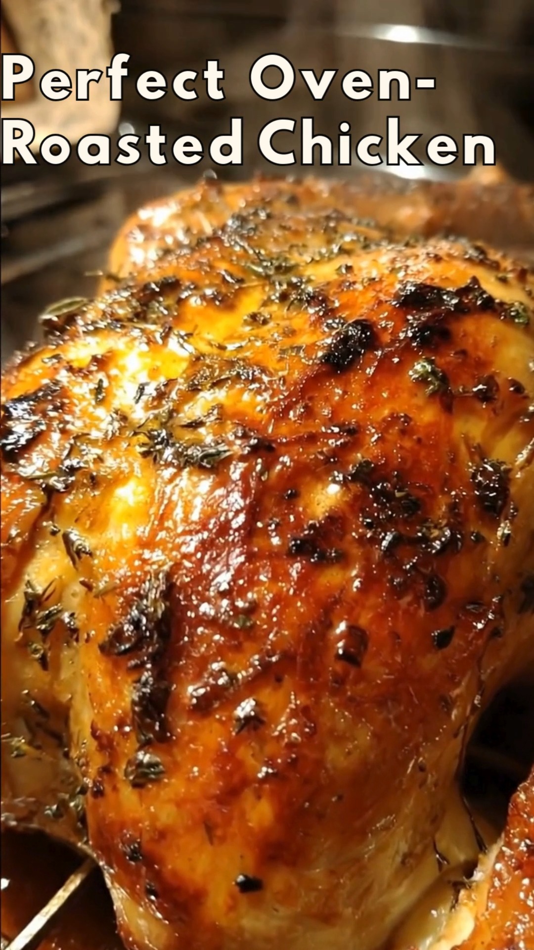 🔥 Perfectly Juicy Oven-Roasted Chicken Golden, crispy skin. Juicy ...