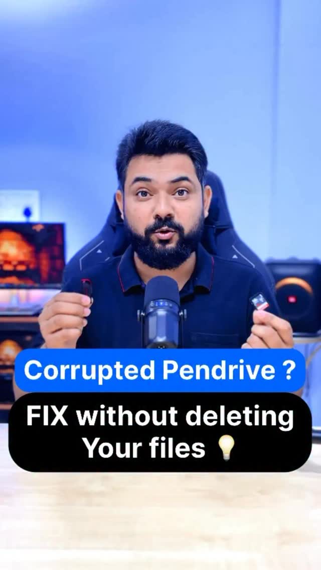 💻 Your pendrive says “Format before use”? 😱 Don’t panic -Fix Corrupted ...