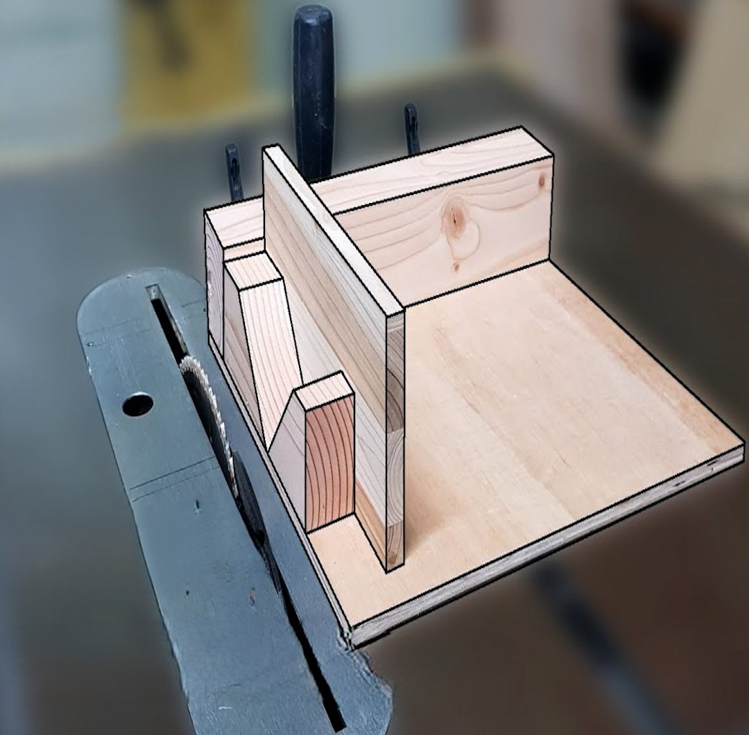 DIY Spline Jig for Table Saw Using a Miter Gauge | Woodworking Tools ...