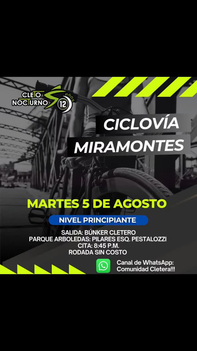 Muy buenos días mis queridos Cletos y Cletas. Hoy es nuestra rodada de ...