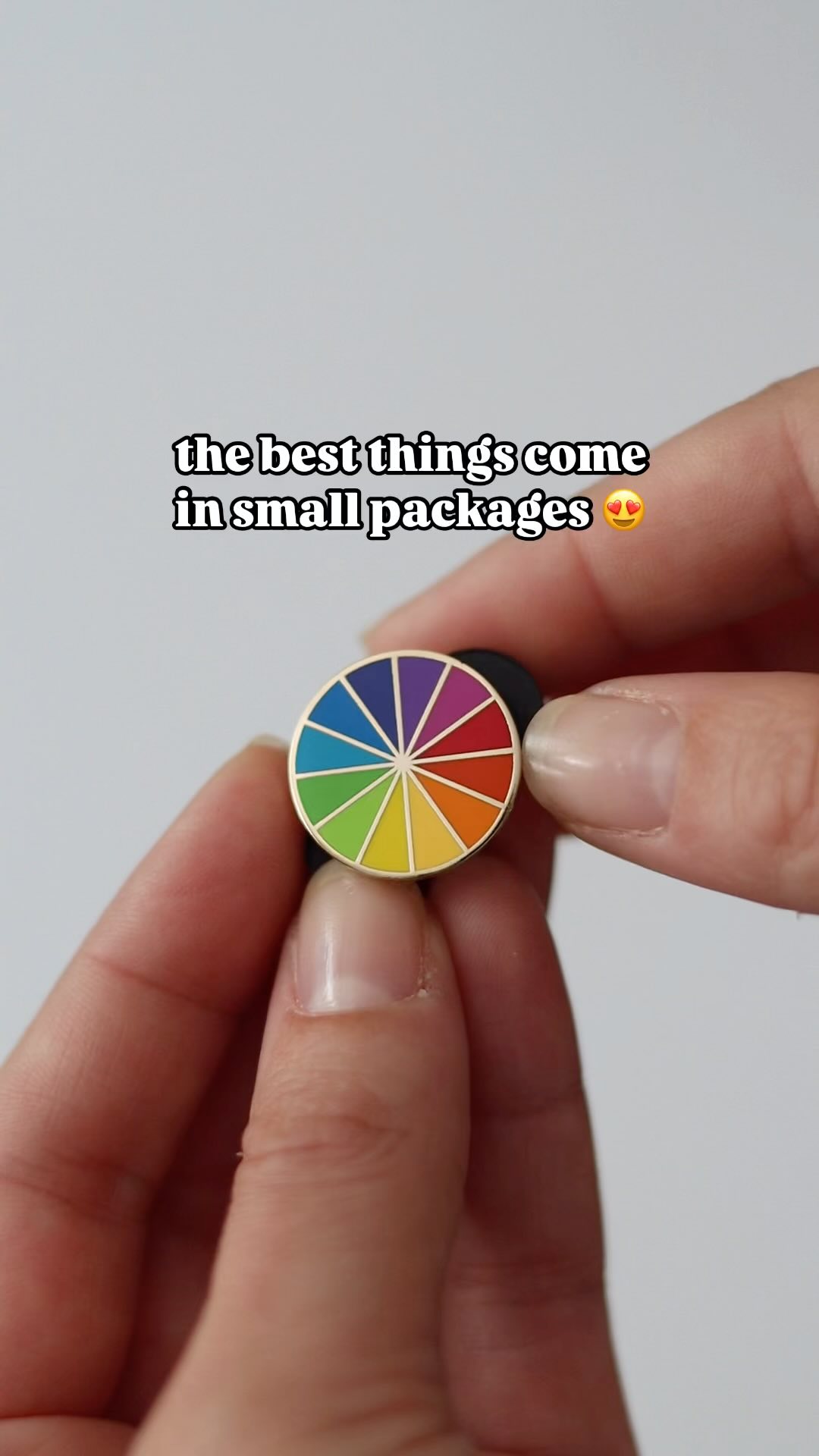 Because the best things come in small packages. 😉 A tiny pop of color ...