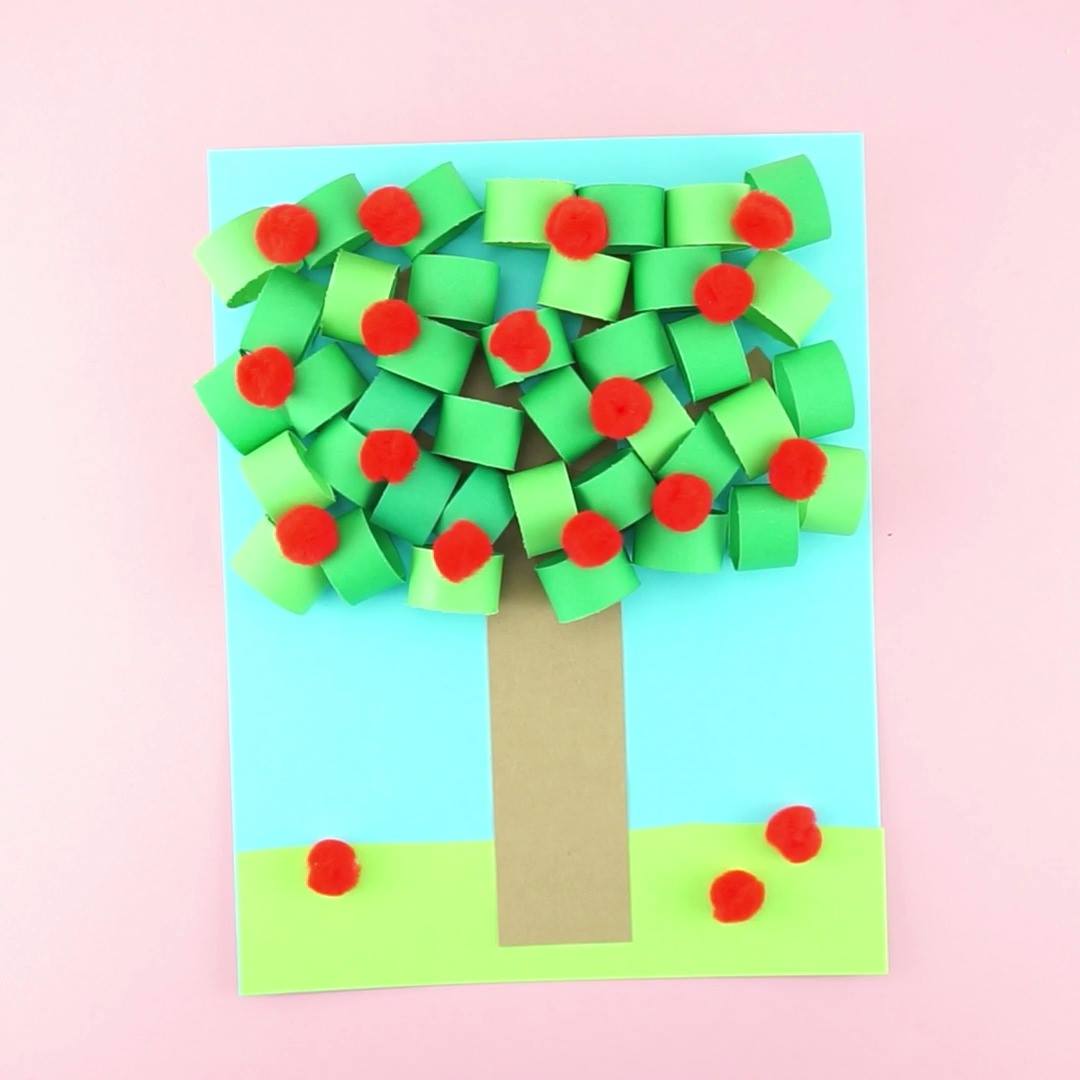 3D PAPER APPLE TREE CRAFT -Fun craft for the fall season. SEE THE ...