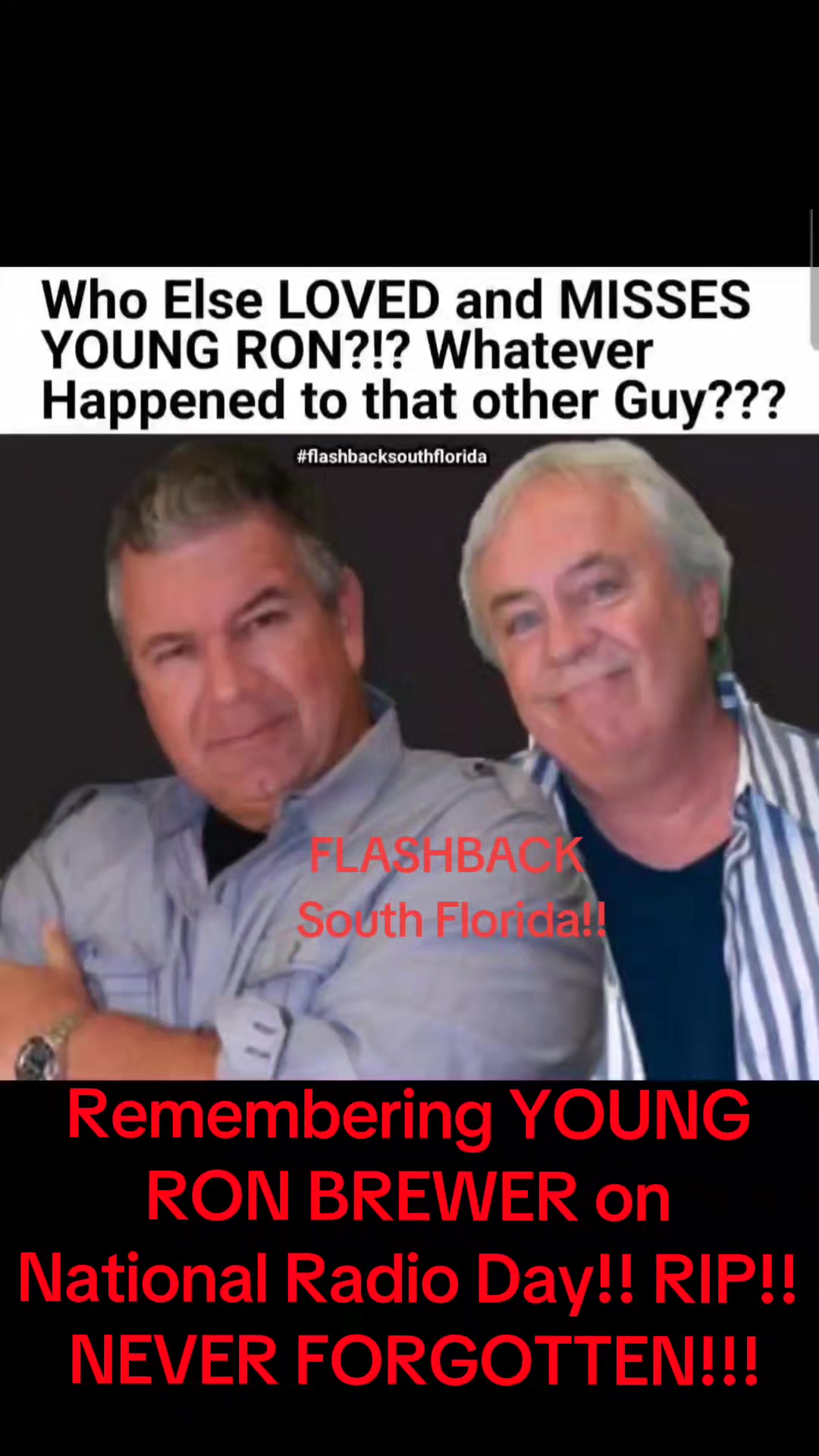 FLASHBACK to the BEST... YOUNG RON BREWER!!! Honoring YOUNG RON on This ...