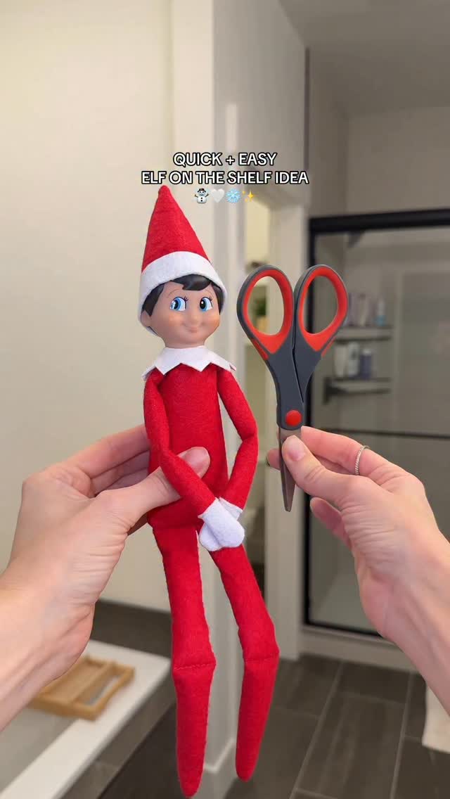 Here’s our quick + easy #elfontheshelf setup for tomorrow ️🤍🫶🏼 Also Coy ...