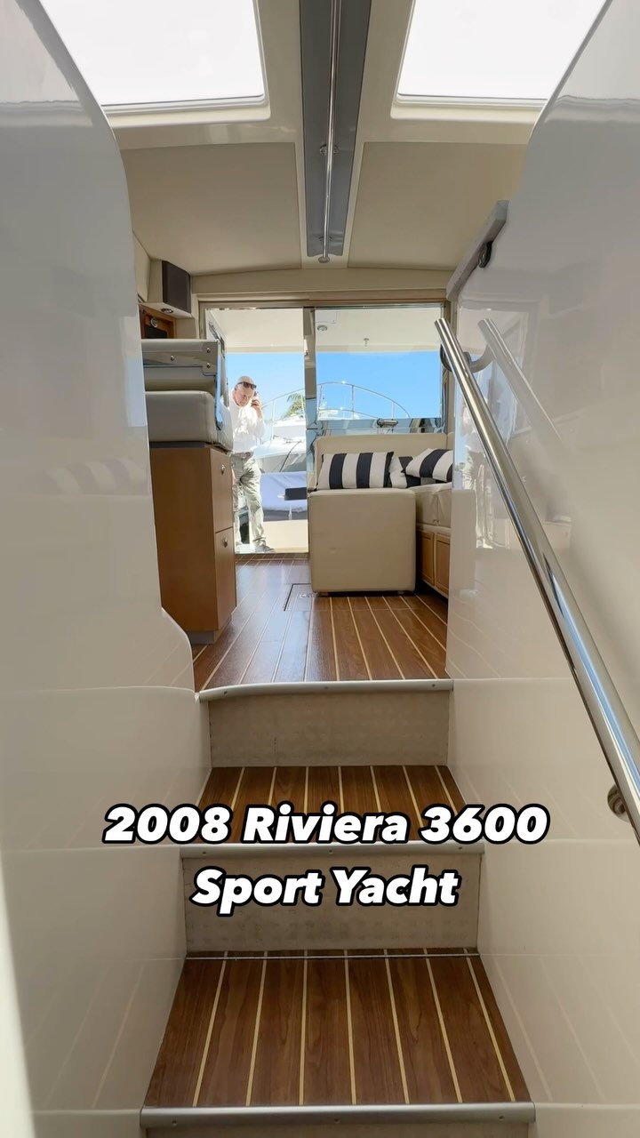 Step inside this 2008 Riviera 3600 Sport Yacht—where luxury meets the ...