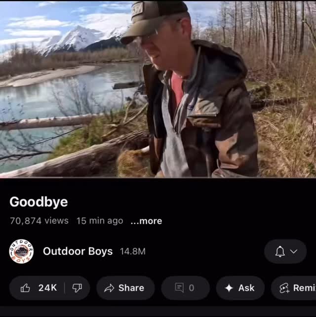 Have a good retirement Outdoor Boys It was great watching you guys # ...