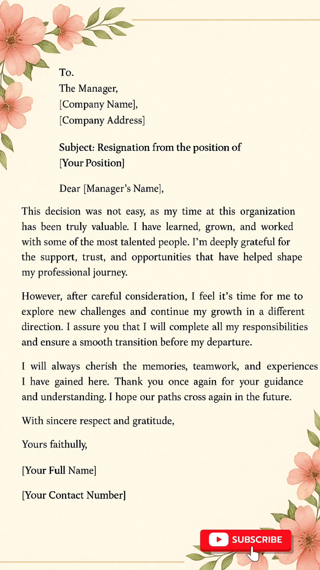 Resignation Letter... | Sunil Satpute
