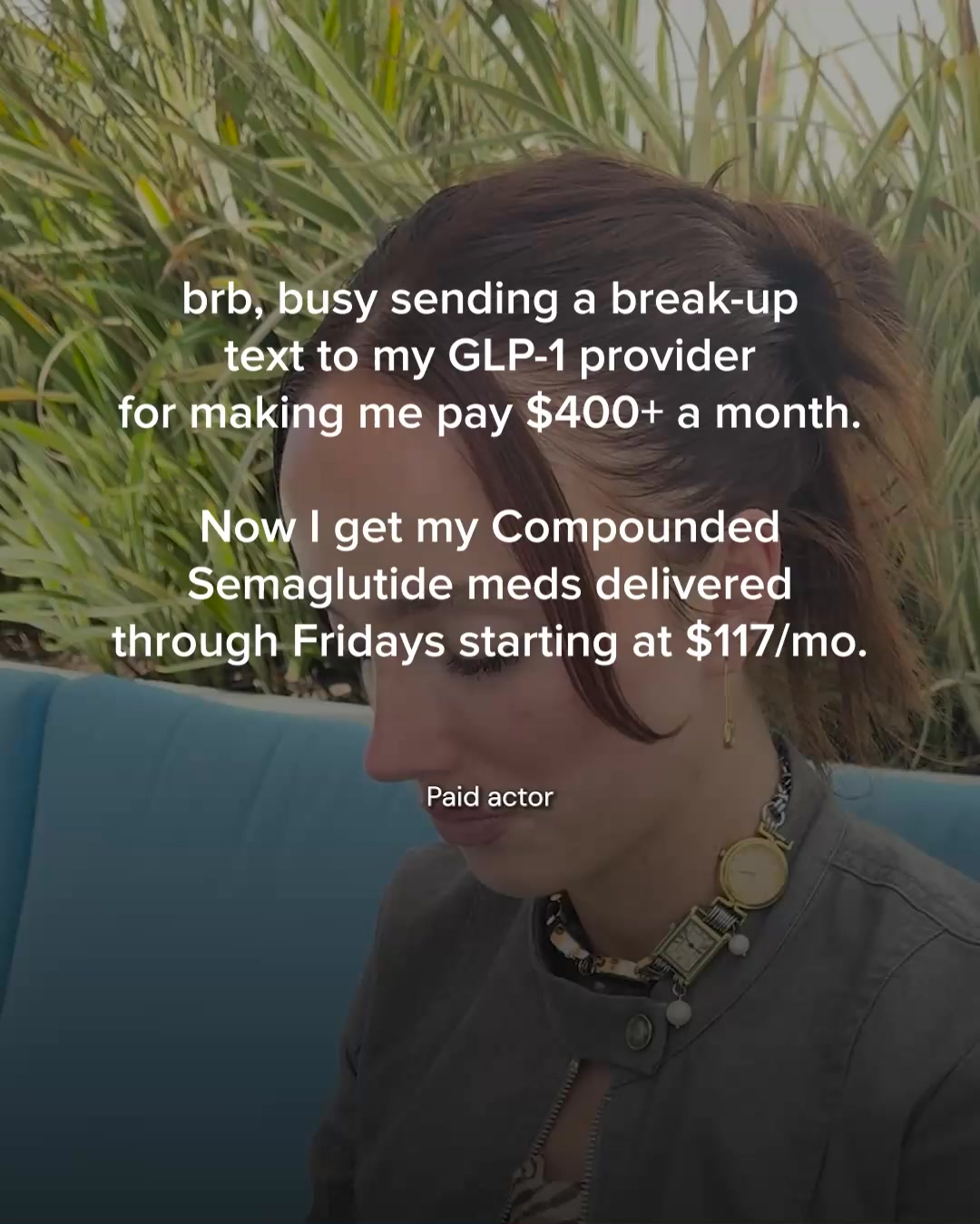 Insurance costs got you down? , Save up to $500 on weight loss that works., With Fridays, you get more than medication:, ☑️ Compounded Tirzepatide starting at $198/month (12-month supply), ☑️ 