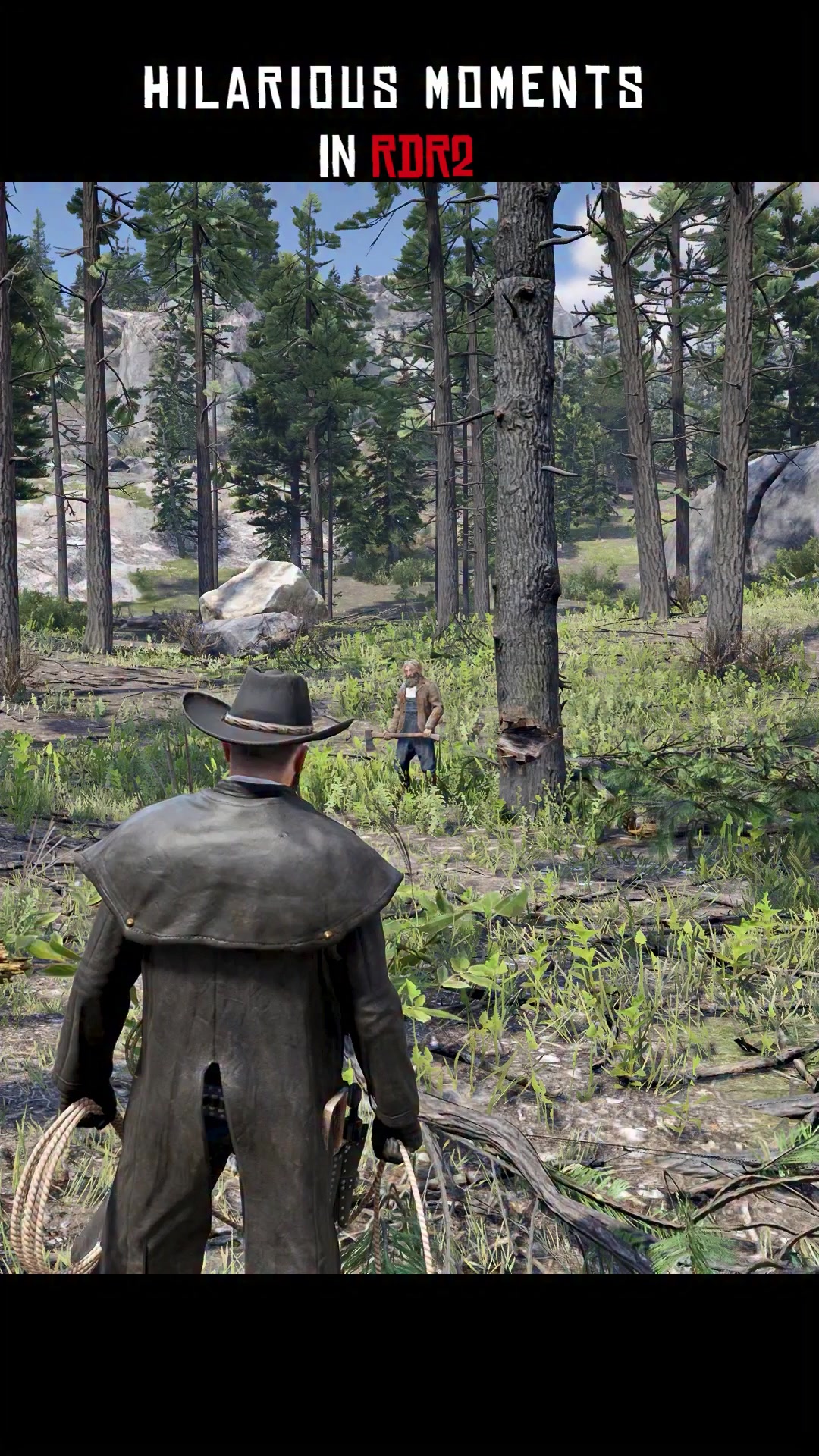 Fallen Trees Are No Joke in RDR2 #Reddeadredemption2 #rdr2 # ...