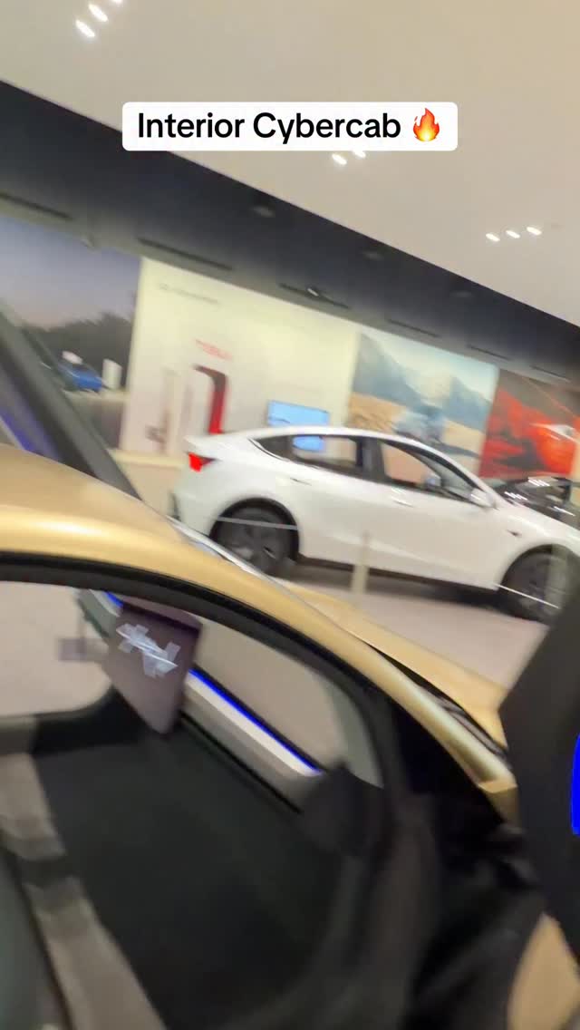 Tesla Cybercab interior is absolutely 🔥. Minimal and simplistic. #fyp # ...