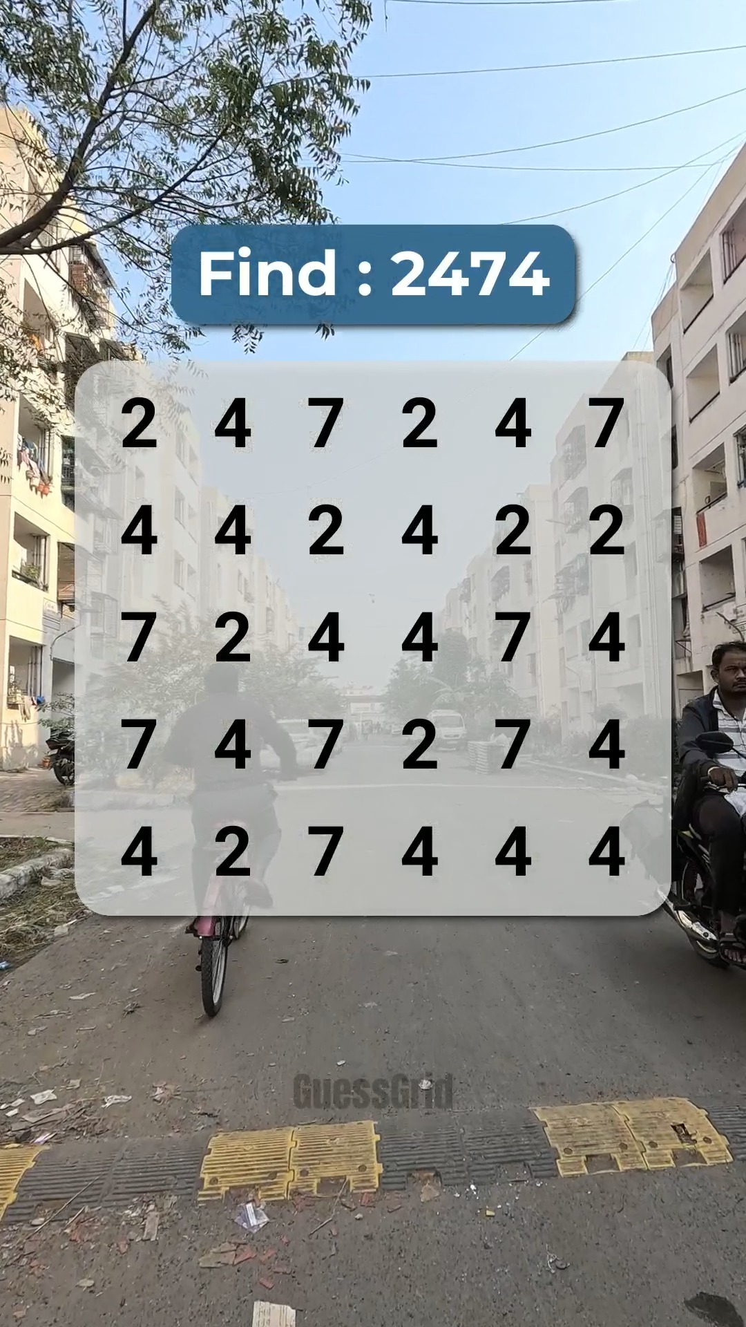 Can you find : 2474 🔍 #BrainTeaser #Search #PuzzleGame | Guess Grid ...