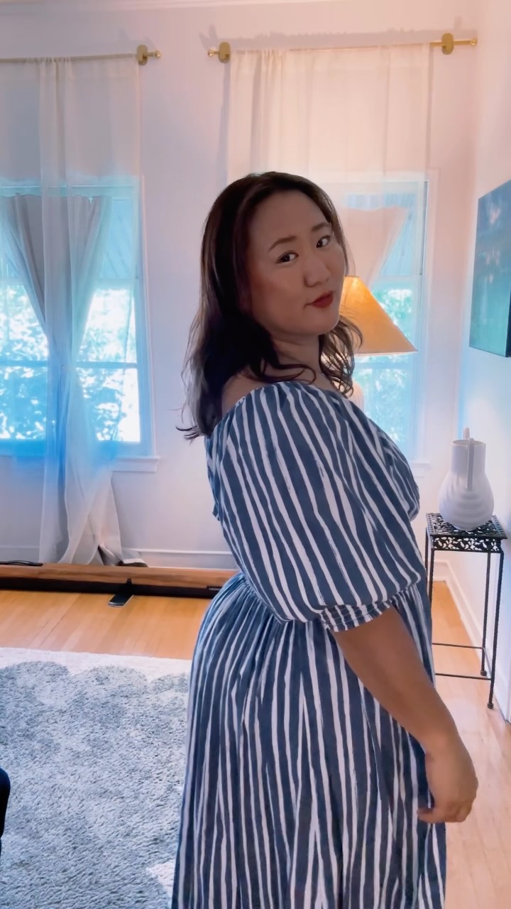blue and white striped dress anthropologie At my favorite little corner, romanticizing my life like it’s part of the royal agenda… ✨, | Miho Fuji Shirt Outfit Black Formal _size_sun-dresses-size-chart Waist Size:56