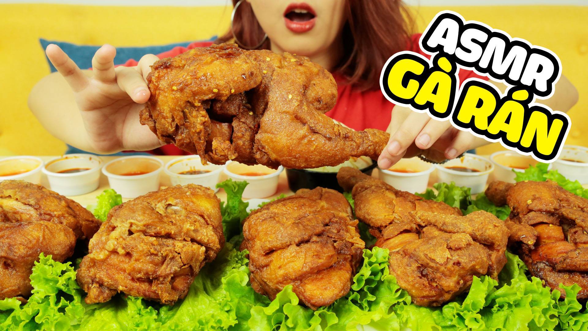ASMR GÀ RÁN NGUYÊN CON SỐT GIA VỊ SIÊU GIÒN | CRUNCHY FRIED CHICKEN ...
