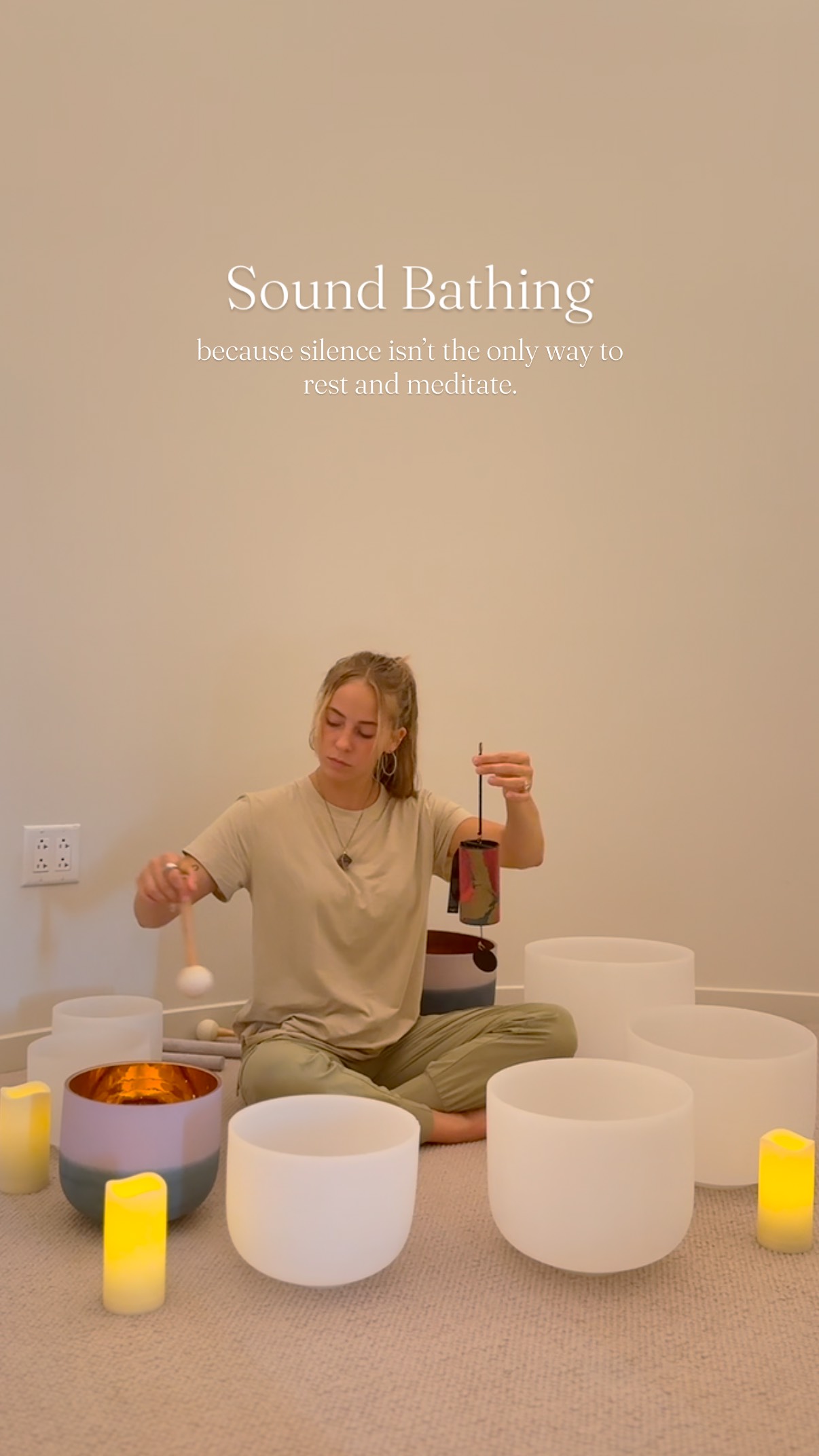A gift to your future self - Sound Bathing 🤍 Sound bath meditation has ...