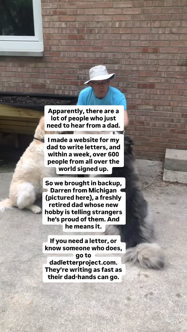 Come read a letter I never expected to receive 🤍 In the middle of ...