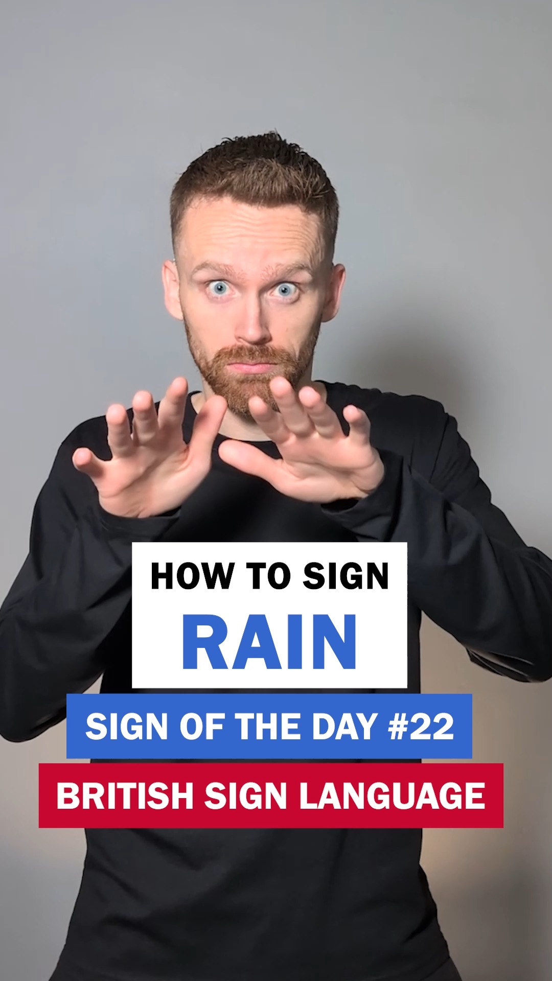 How to sign Rain: BSL Sign of the Day... - Commanding Hands | Facebook