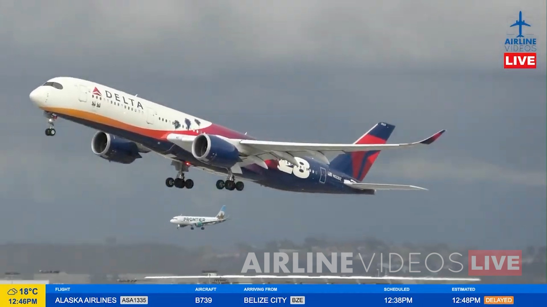 An arrival worthy of the Fourth of July! 🇺🇸 Delta Air Lines
