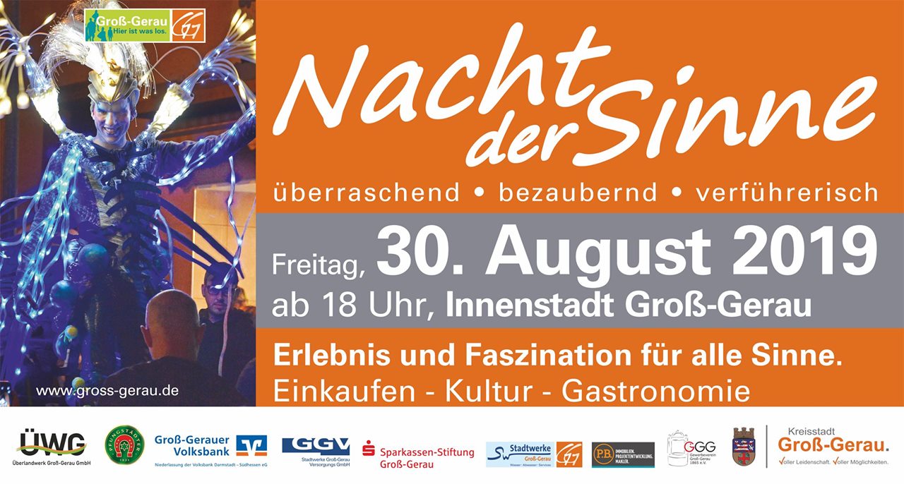 Stadt Gg Die Nacht Der Sinne 2019 Ist Eroffnet Facebook