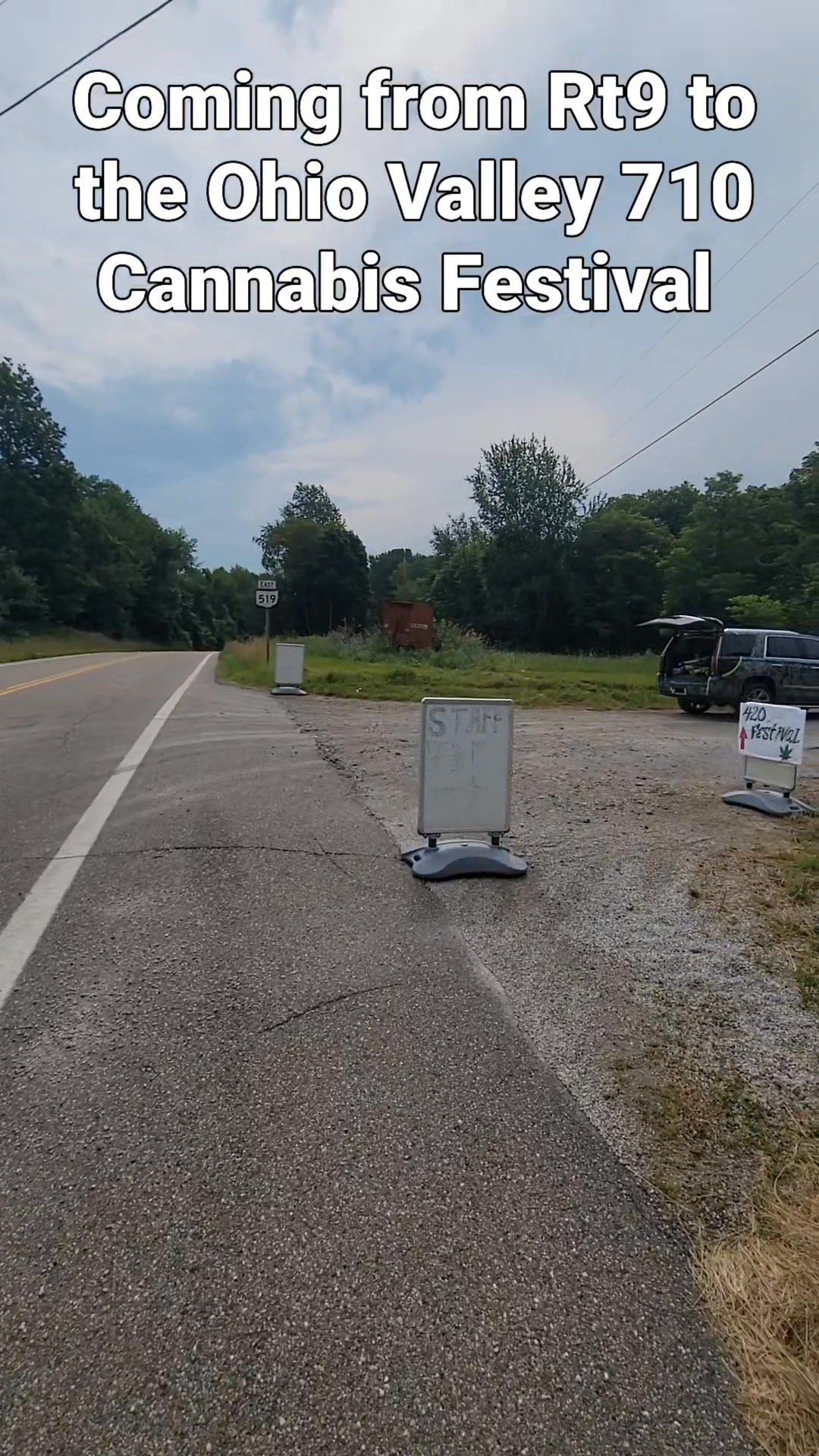 What the entrance looks like coming from Rt9 to the Ohio Valley 710 ...