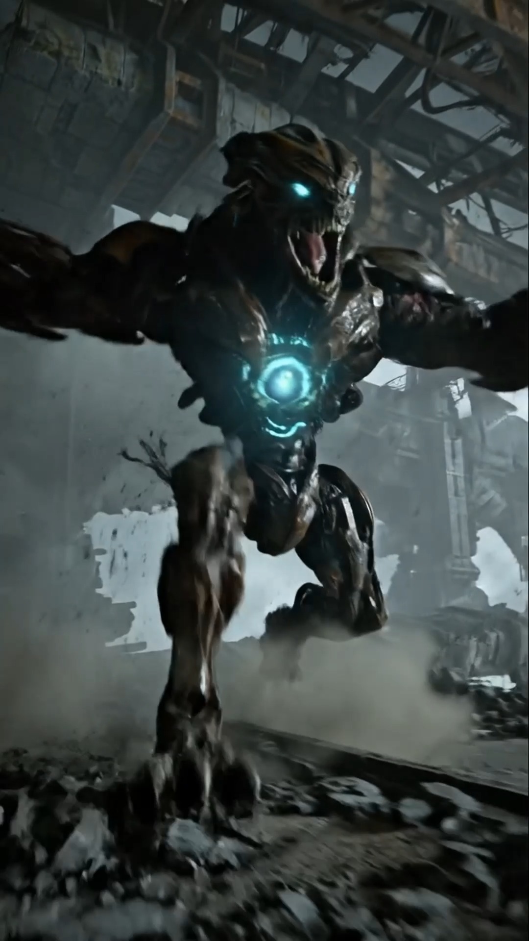 Non‑Humanoid Alien Mech Charges Through Walls (Real‑Time) # ...