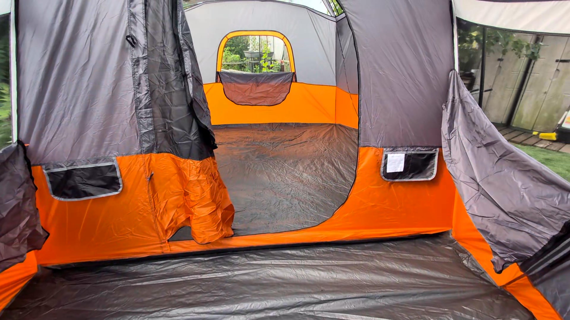 Coleman screen canopy joint tarp II setup complete