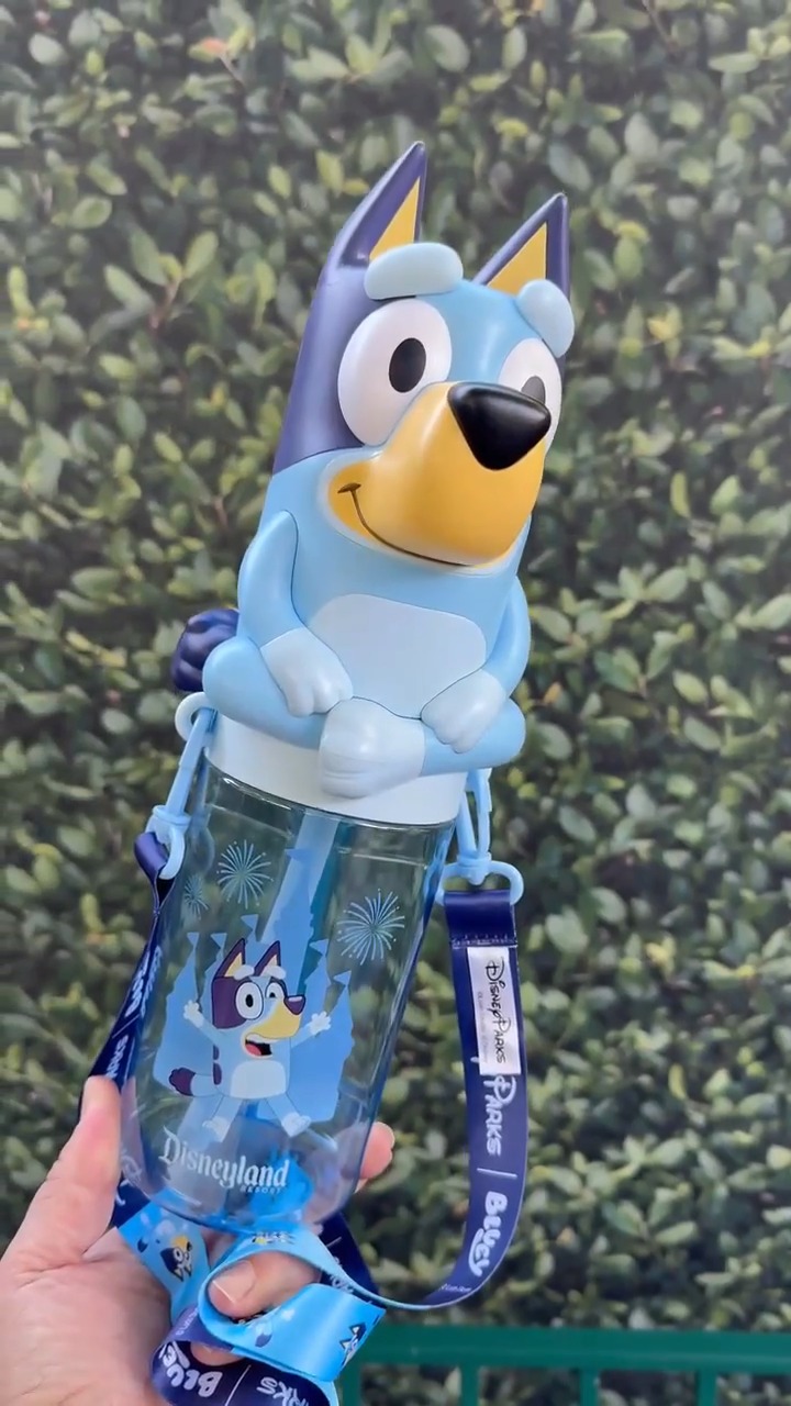 OMG! We got a first look at the new Bluey Sipper from Disneyland
