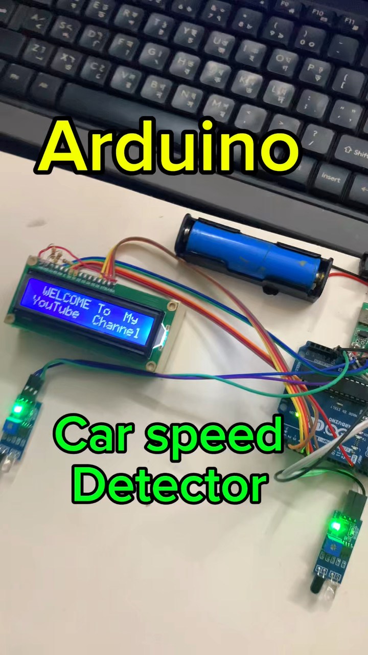 Car speed detector using Arduino project 🚙 #carspeed #project # ...