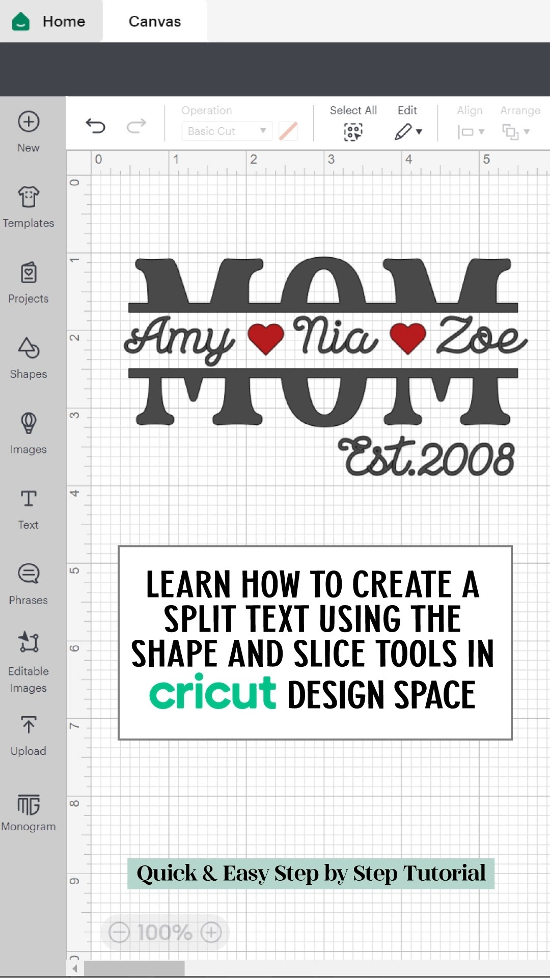 Learn How To Create A Split Text... - Craft & Design Tuts | Facebook