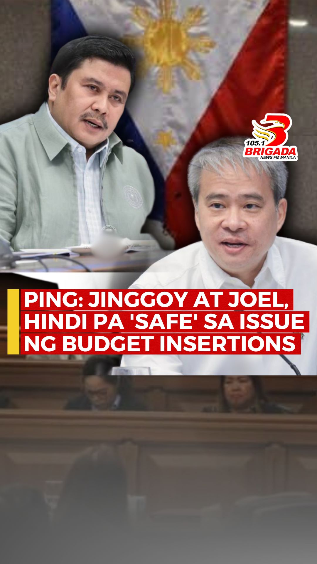 Senators Jinggoy at Joel, hindi pa rin daw 'safe' sa isyu ng budget ...
