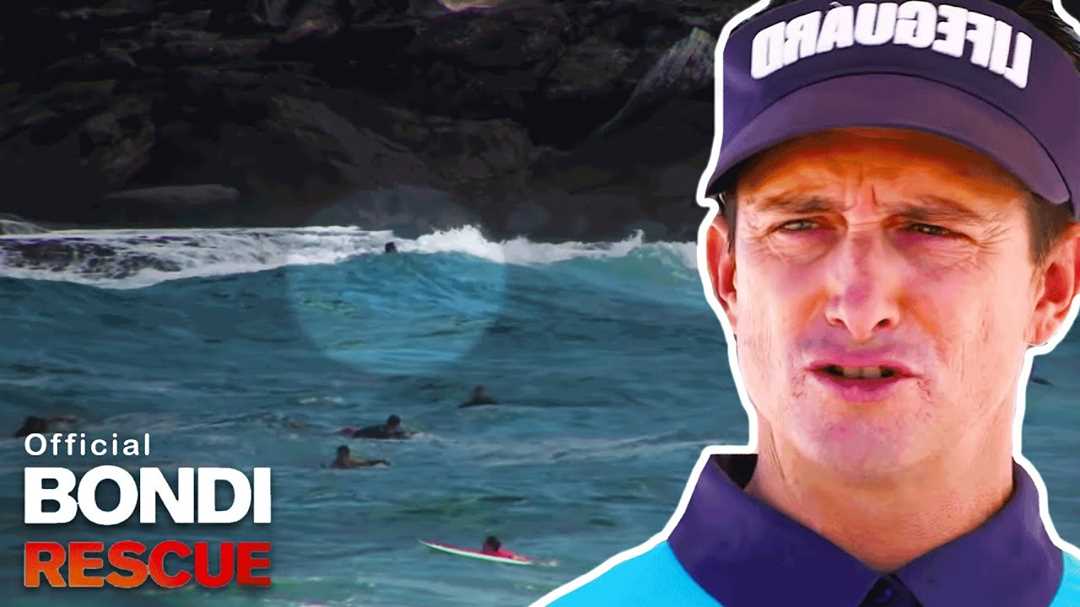 Lifeguard Matt Dee must perform an exhausting rescue out the back of ...