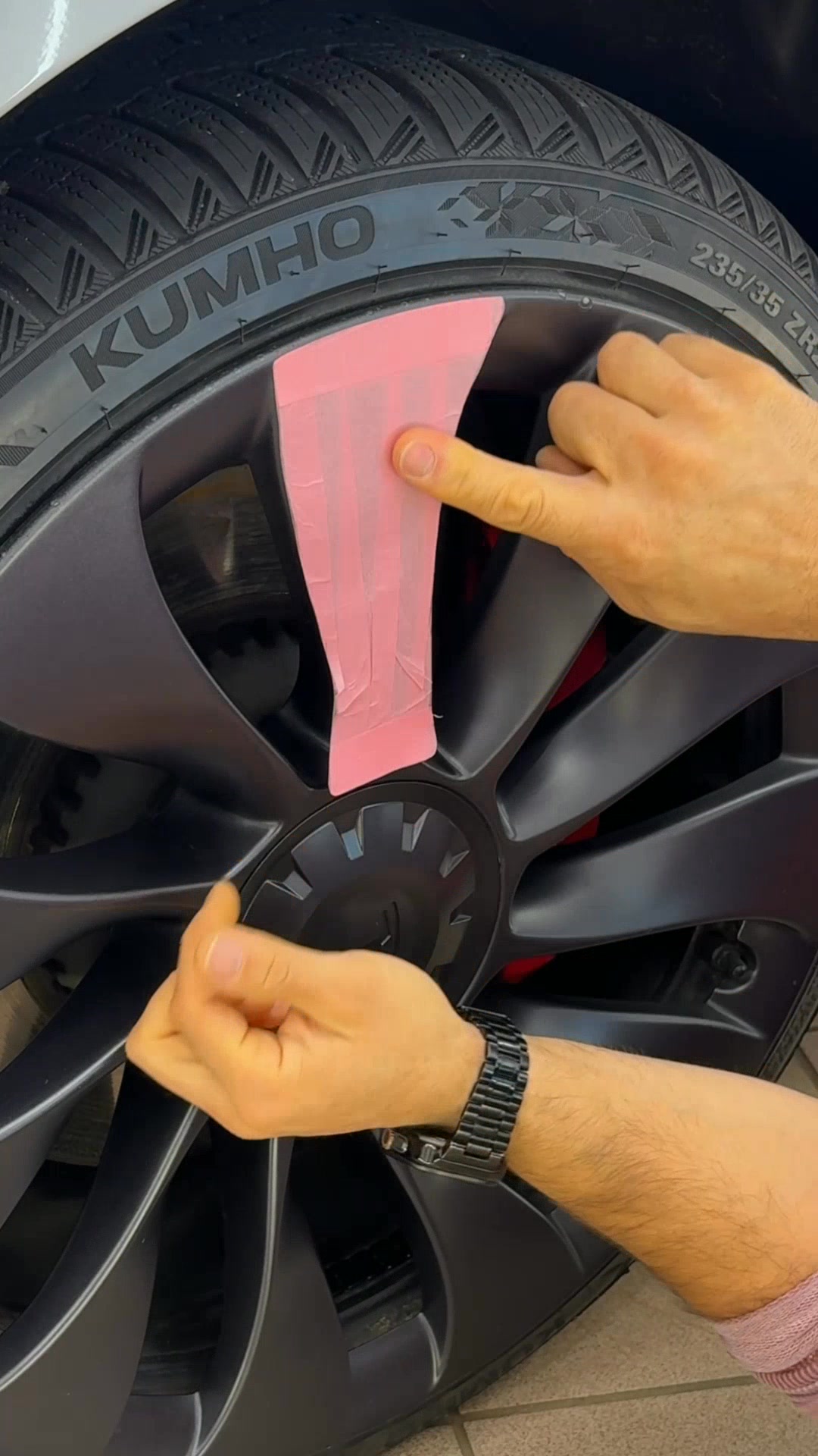 DIY Rim Color Change Vinyl Wrap: Tesla Model 3 Wheel Abuse Test 🛞🧪 This ...